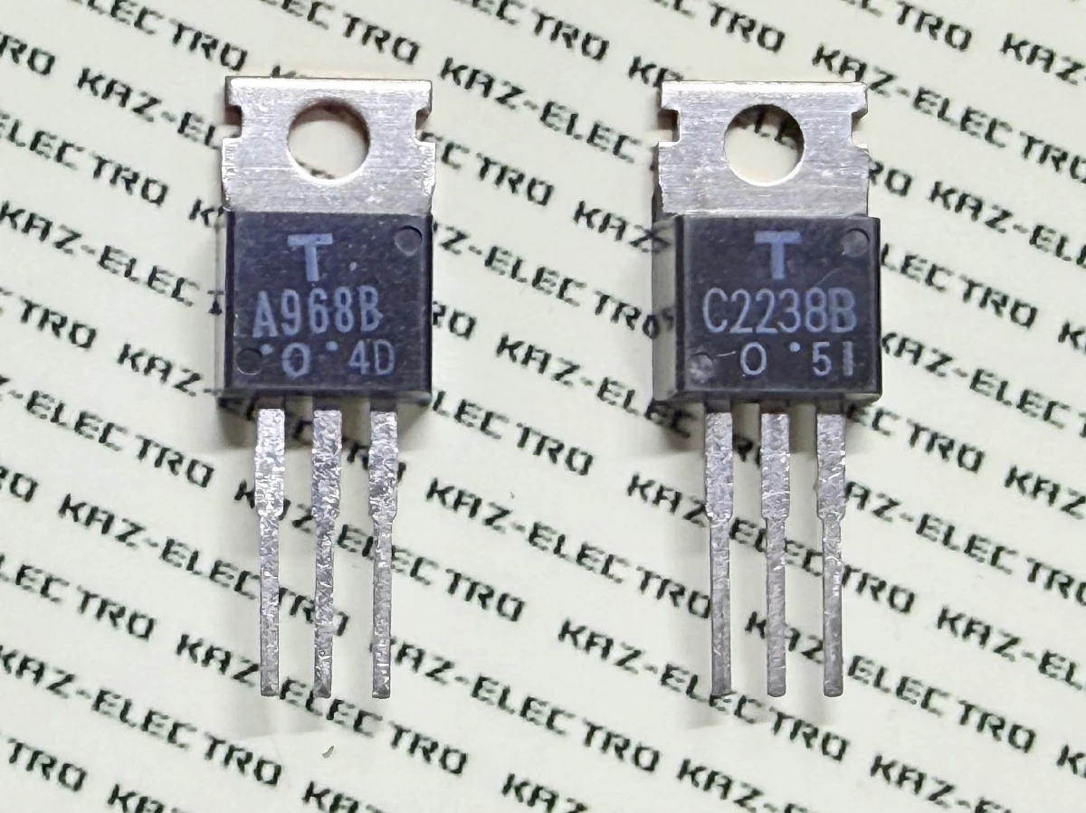 2SA968B-O/2SC2238B-O suffix B highest voltage variant, 1994/1985 lot