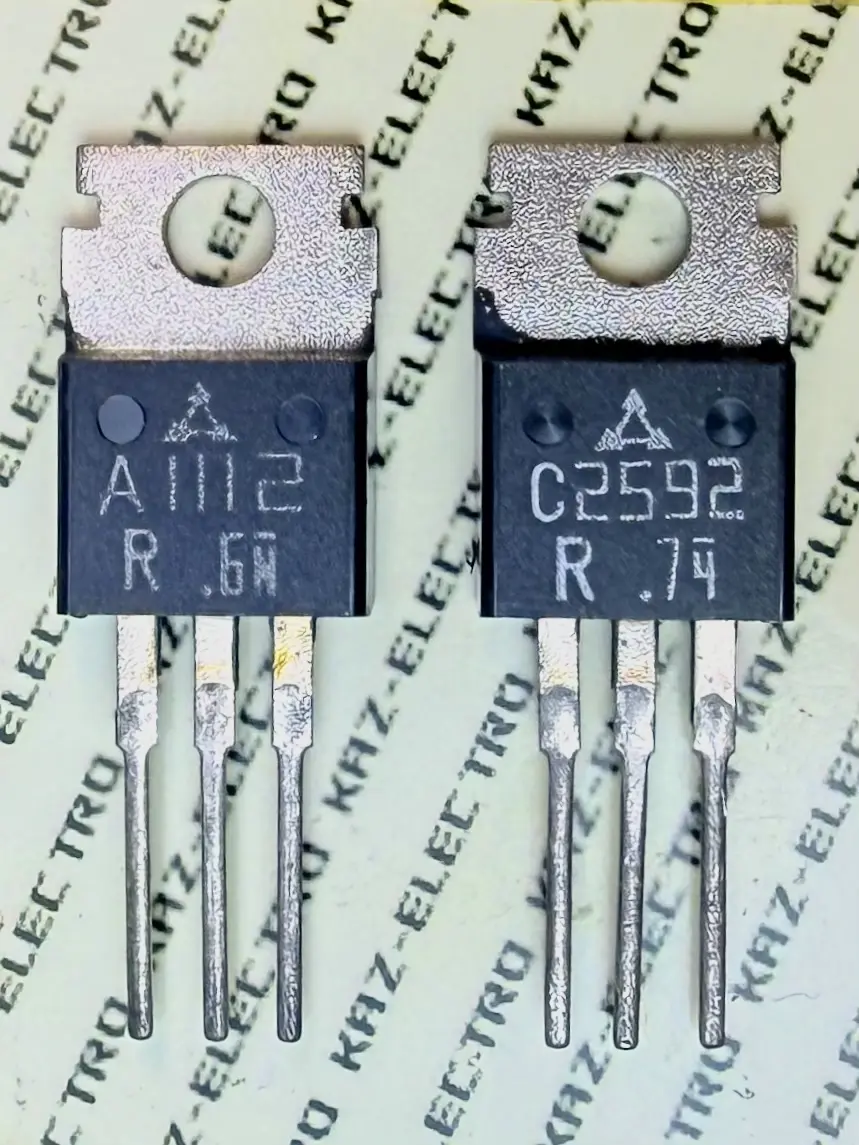 2SA1112 2SC2592 Matsushita TO-220 audio driver fT 200MHz 2SA968 2SC2238 contemporary competitor