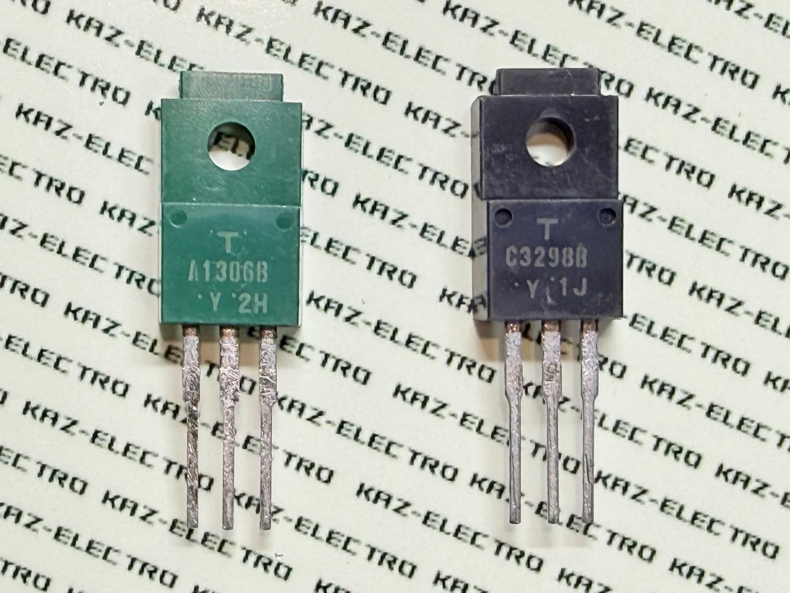 2SA1306B 2SC3298B Toshiba TO-220F full-mold same die as 2SA968 2SC2238 no insulation sheet