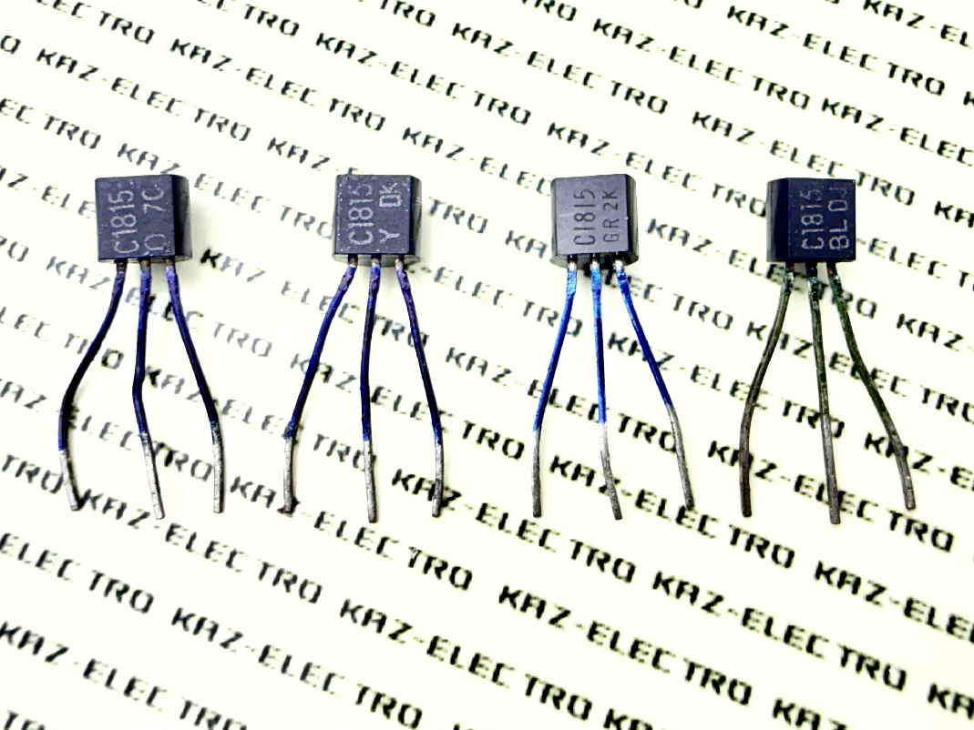 2SC1815 four hFE ranks — O, Y, GR, BL — Toshiba TO-92